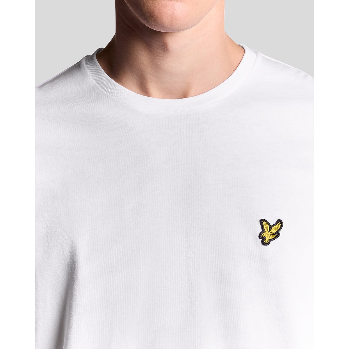 T-shirt manches longues en coton blanc, LYLE & SCOTT