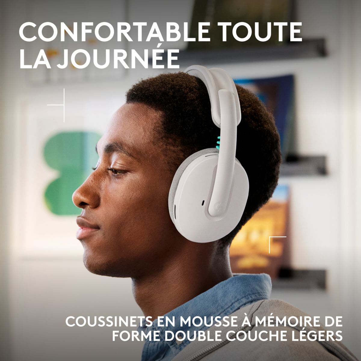 Casque gamer G325 Blanc couleur unique, LOGITECH