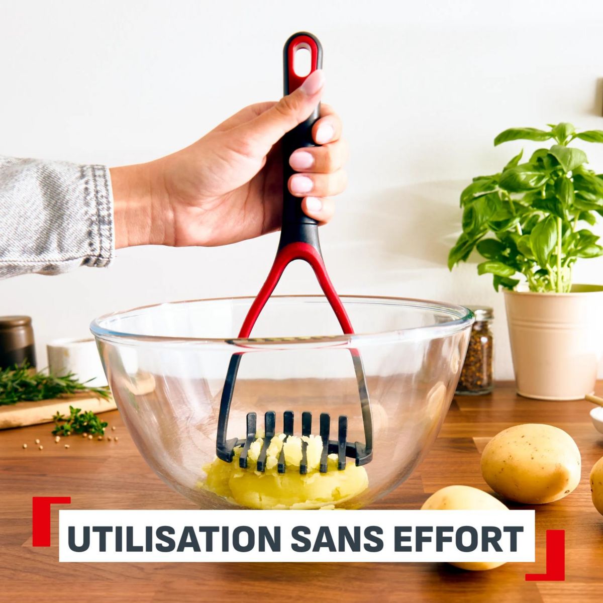 Presse purée Ingenio+ couleur unique, TEFAL