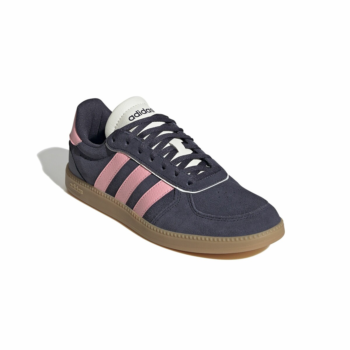 Sneakers Breaknet Sleek Suede marine/rosa, ADIDAS SPORTSWEAR