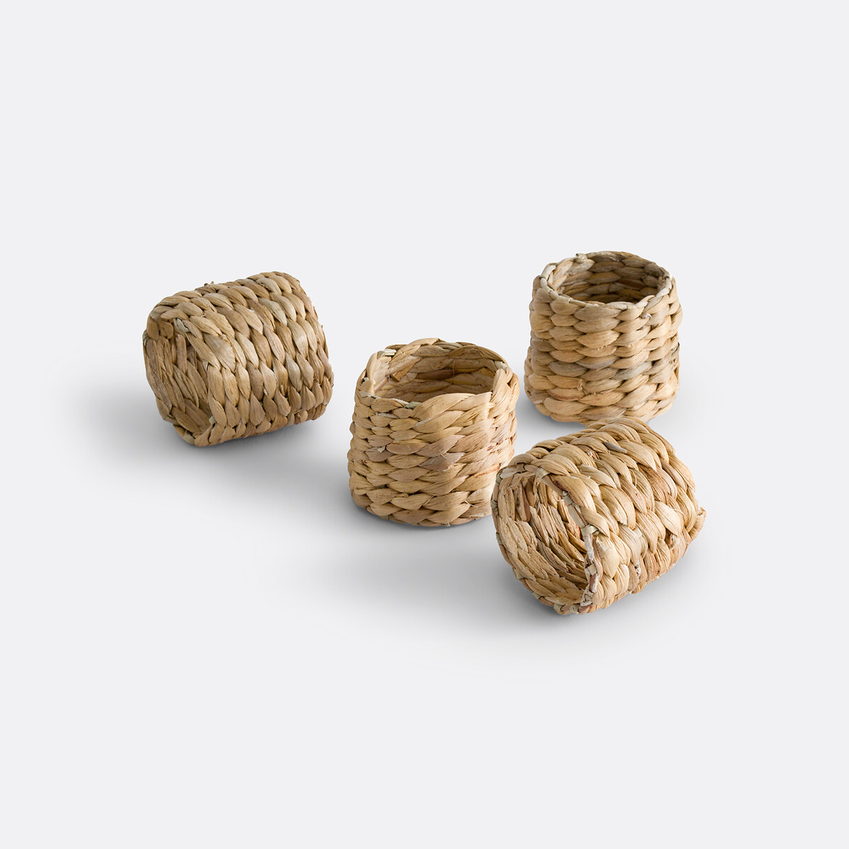 Lot de 4 ronds de serviette jacinthe d'eau Jacinto naturel, LA REDOUTE INTERIEURS