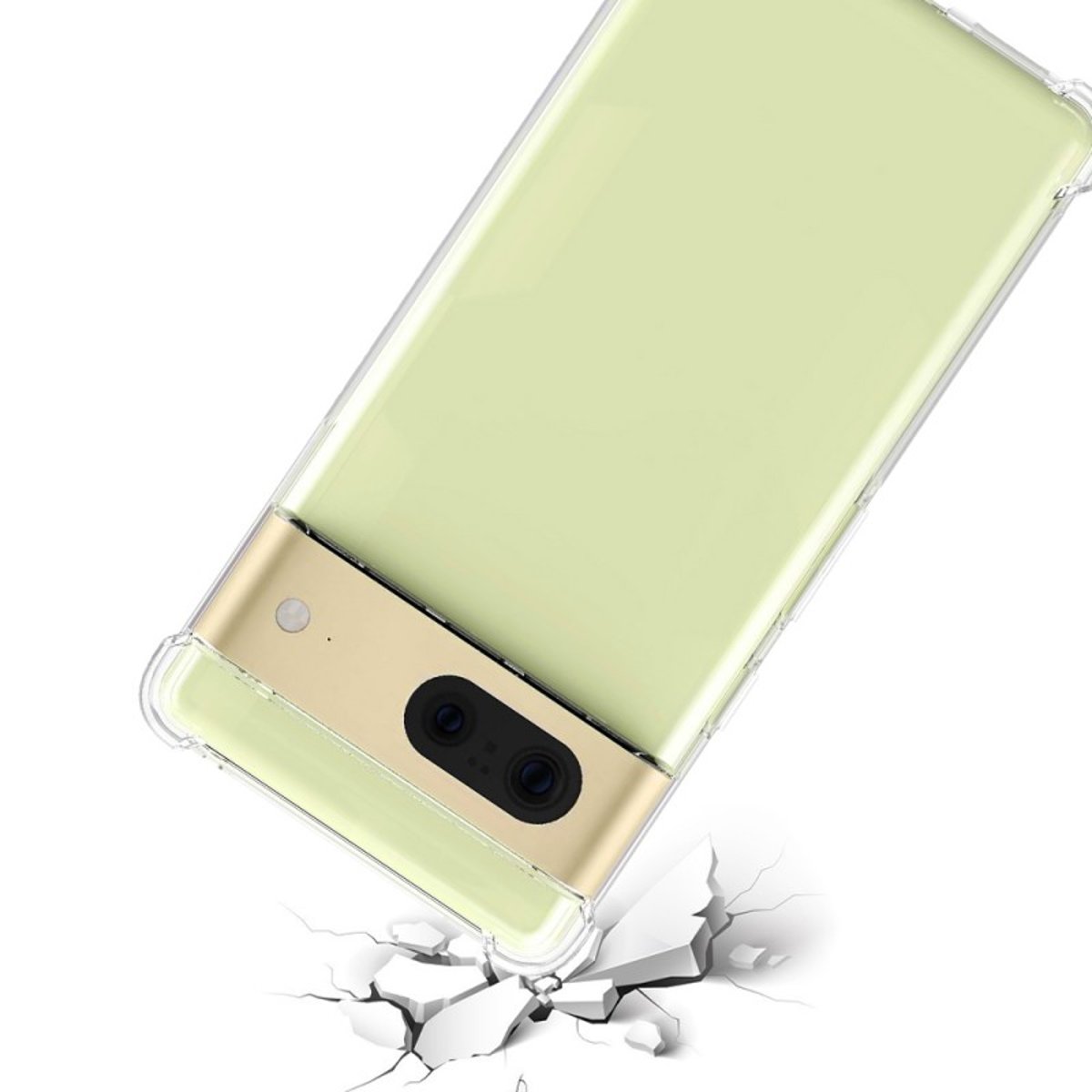 Coque Pixel 7a antichoc + 2 vitres transparent, EVETANE