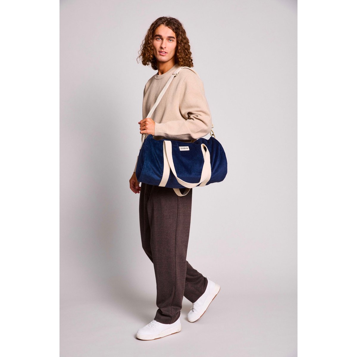 Sac polochon SIMON bleu marine, HINDBAG