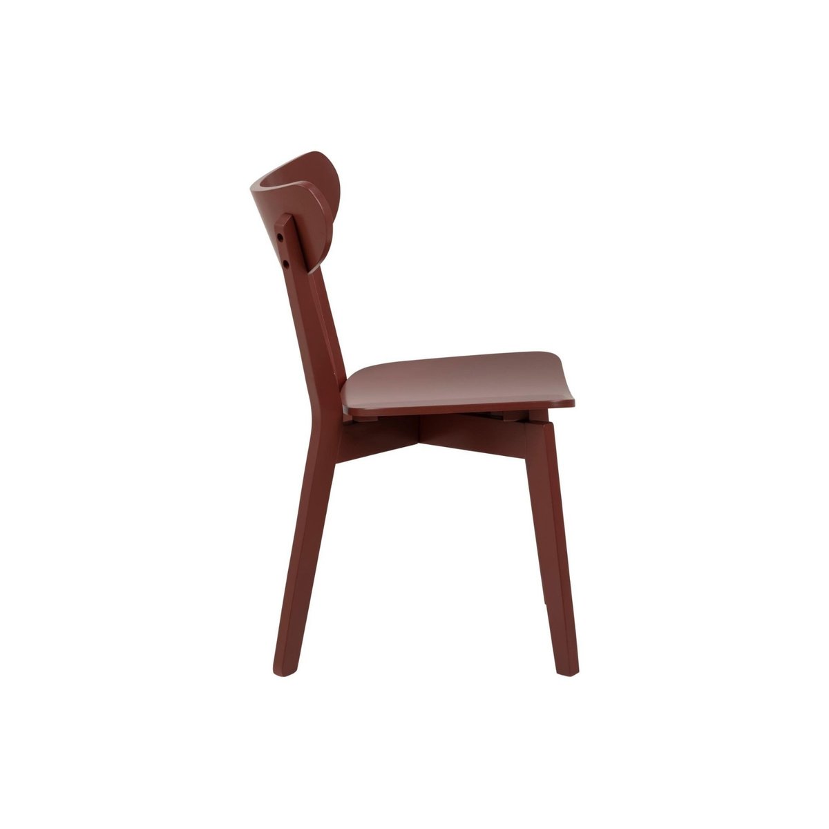 Chaises scandinaves en bois laqué (lot de 2) - LETA bordeaux, HELLIN, DEPUIS 1862