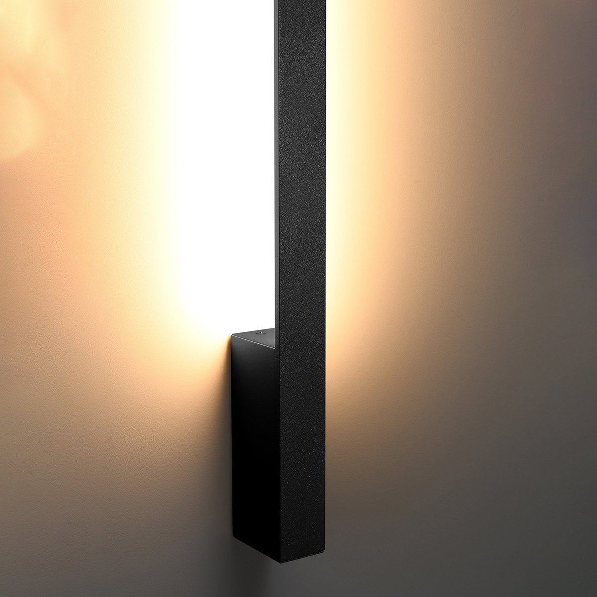Applique murale Aluminium Noir LED 1 Sappo noir, EDEN