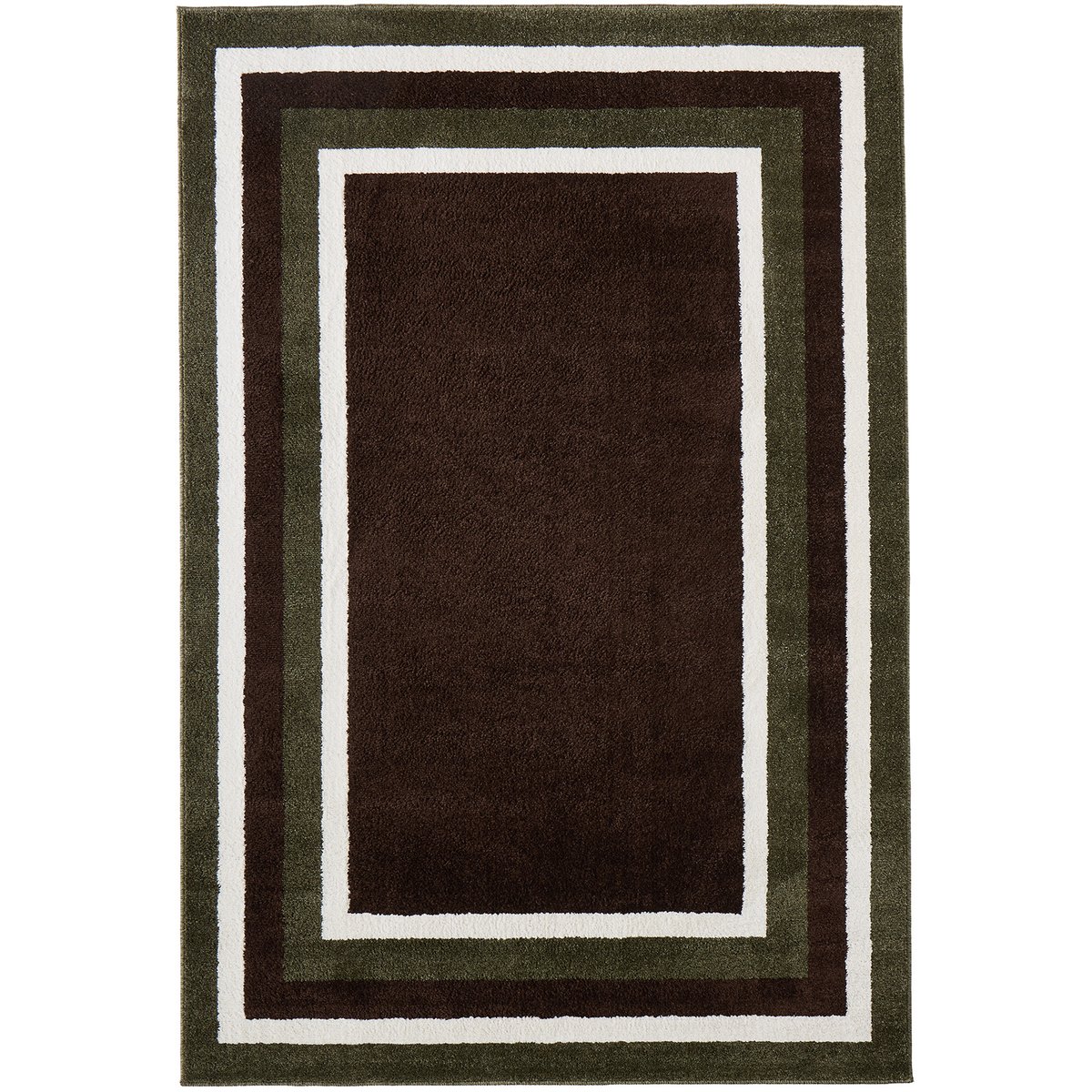 Tapis intérieur graphique rayé SANTAL marron, NAZAR RUGS