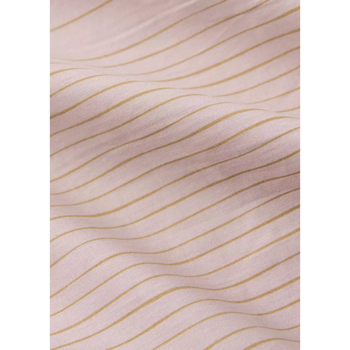 Housse de couette coton percale rayures aquarelle lit 150/160 cm rose, MANGO HOME