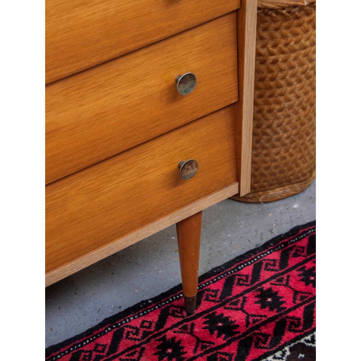 Commode en bois clair Olga N°320 - Bon état bois, DEBONGOUT