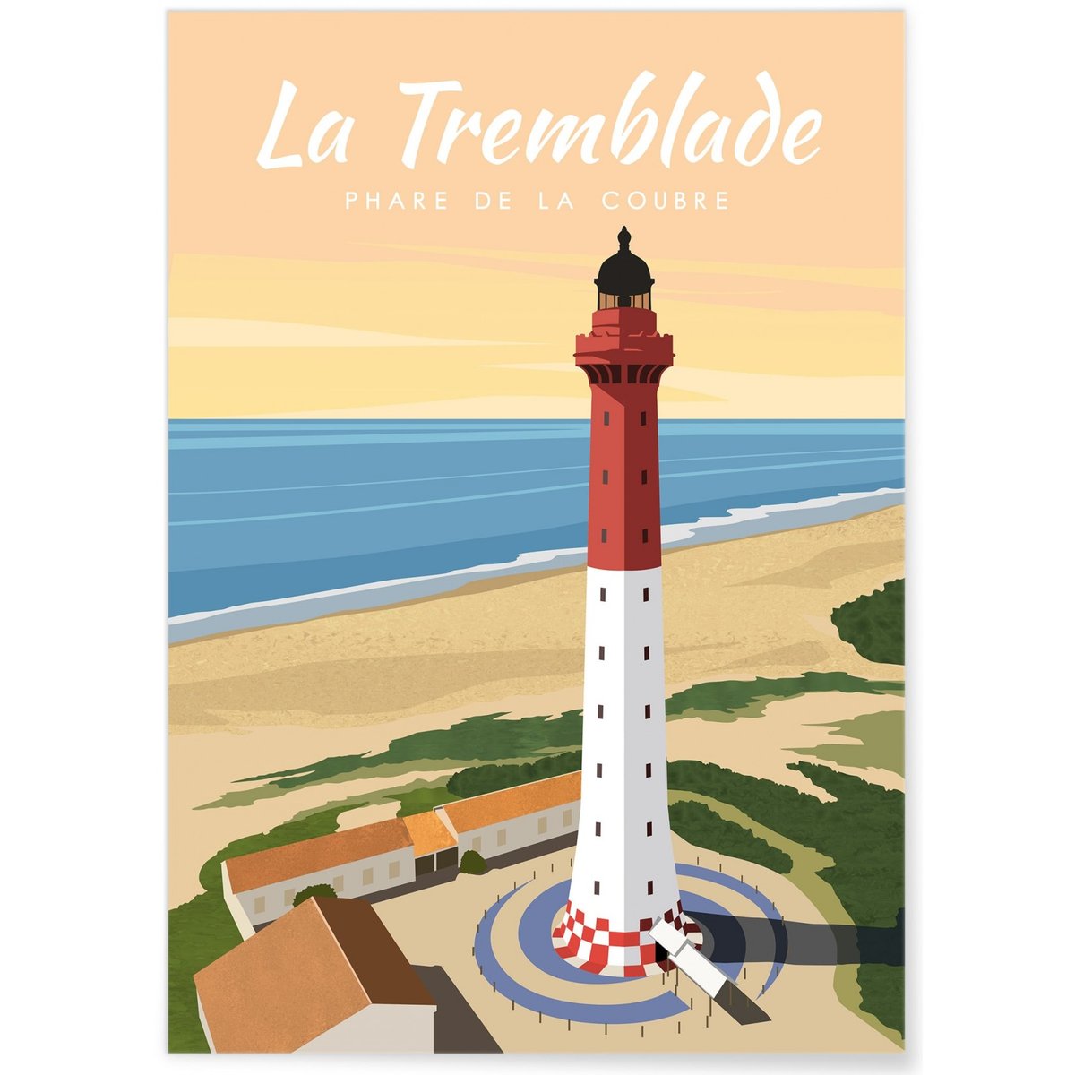 Affiche ville La Tremblade blanc, L'AFFICHERIE