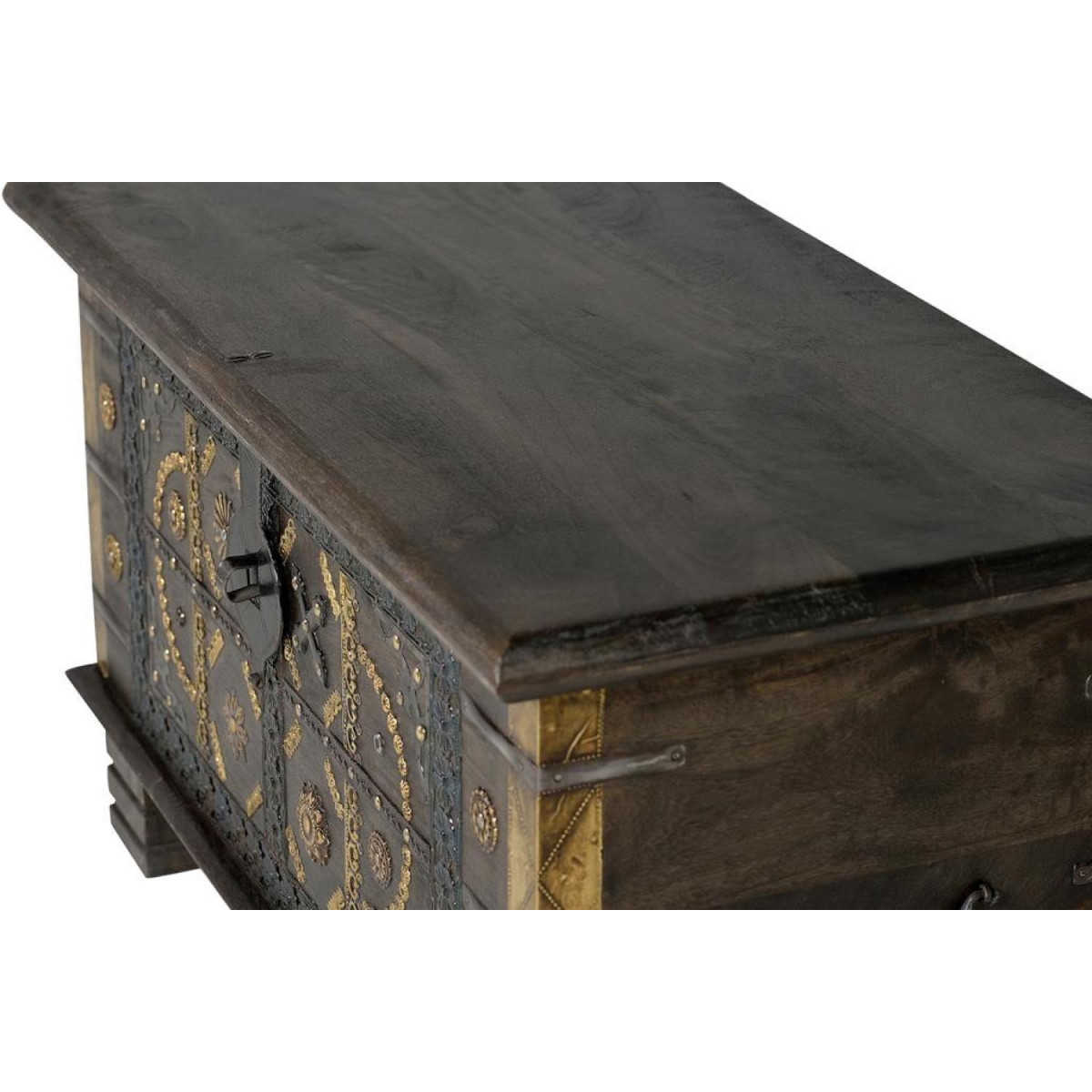 Coffre bronze marron, DECORATION D’AUTREFOIS