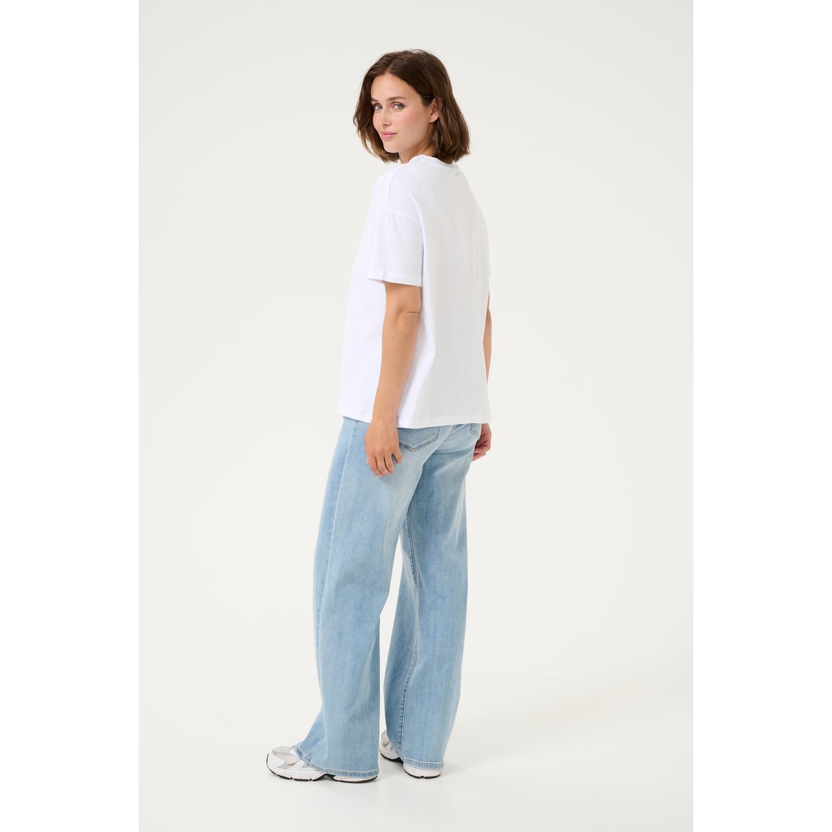 T-shirt blanc optical white, KAFFE