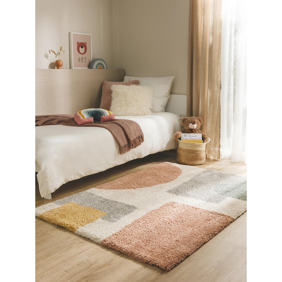 Tapis enfant GOBI multicouleur, BENUTA 