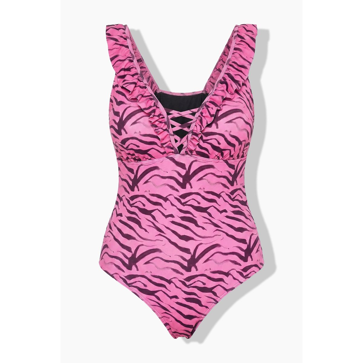 Maillot de bain, imprimé zèbre rose vif, STUDIO UNTOLD