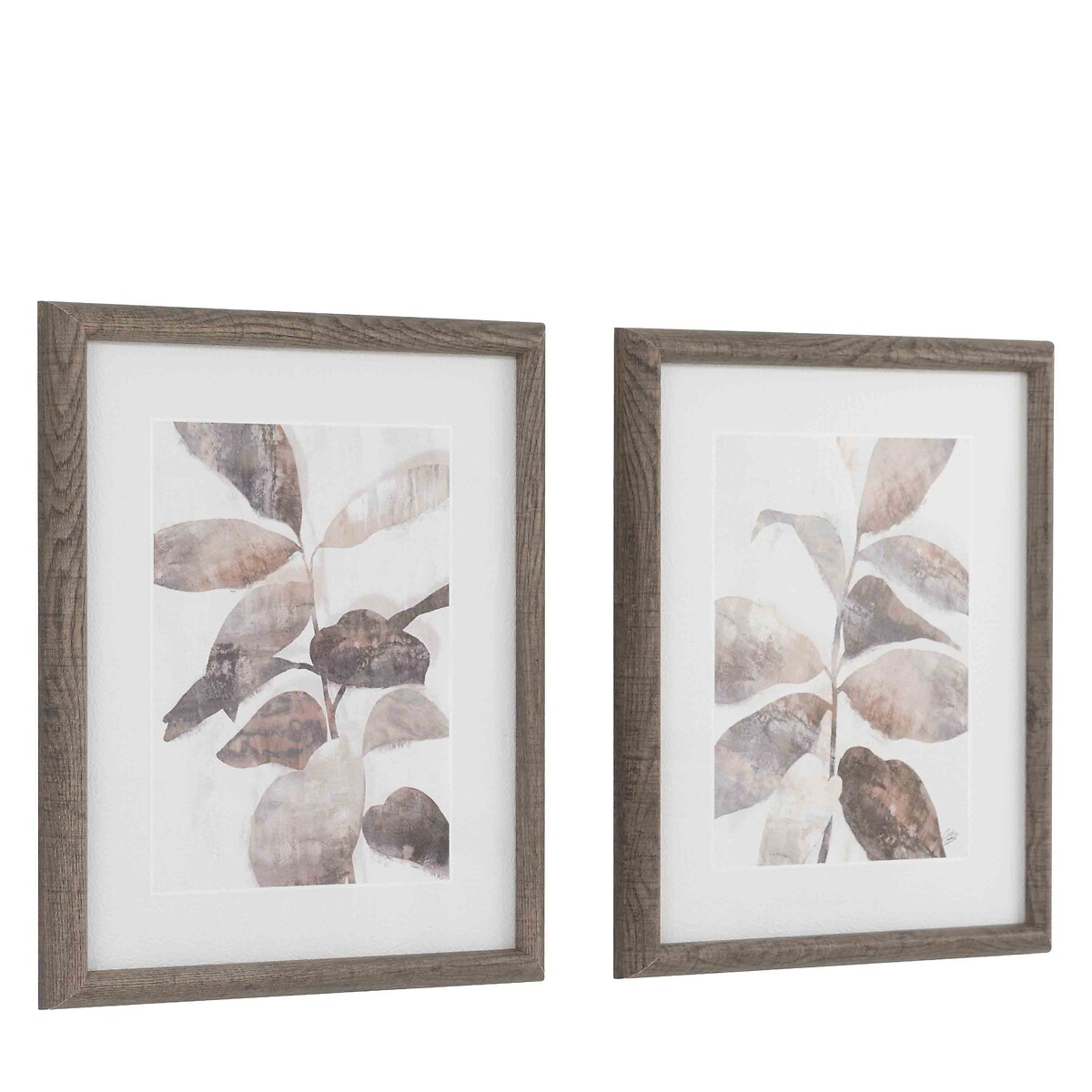 Set of 2 Natures Rhythm Framed Art brown , ÉDITÉ