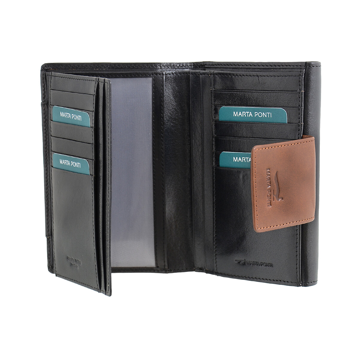 Porta-moedas Ladies York 506 , MARTA PONTI preto , MARTA PONTI