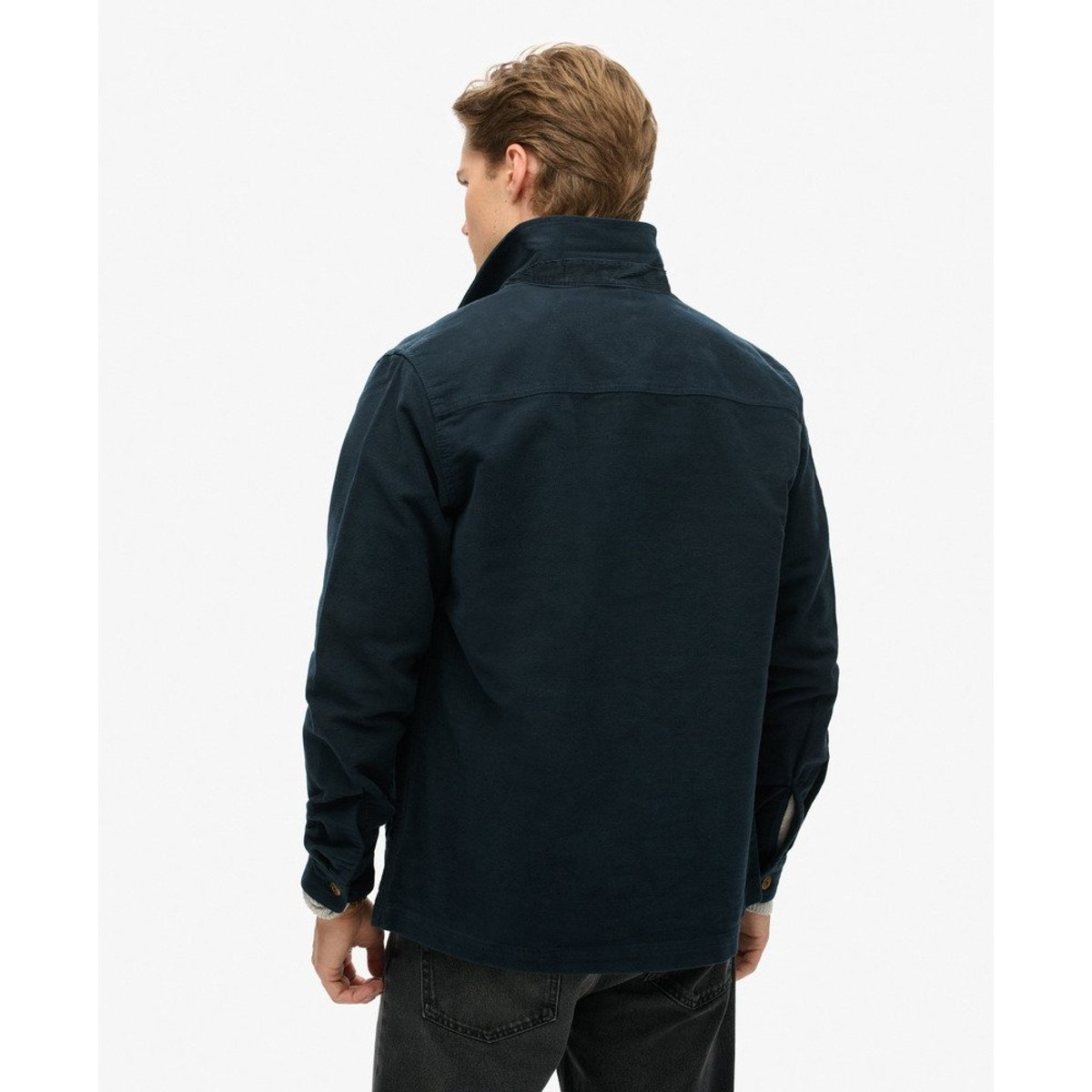 Surchemise en moleskine Merchant Store bleu marine éclipse, SUPERDRY