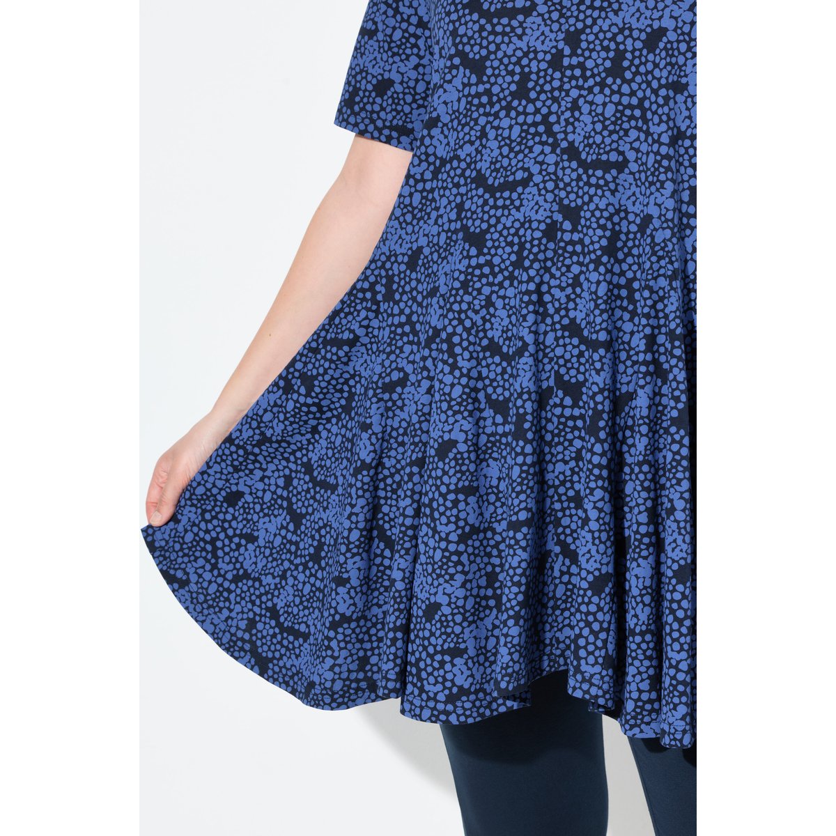 T-shirt en coton bio marine, ULLA POPKEN