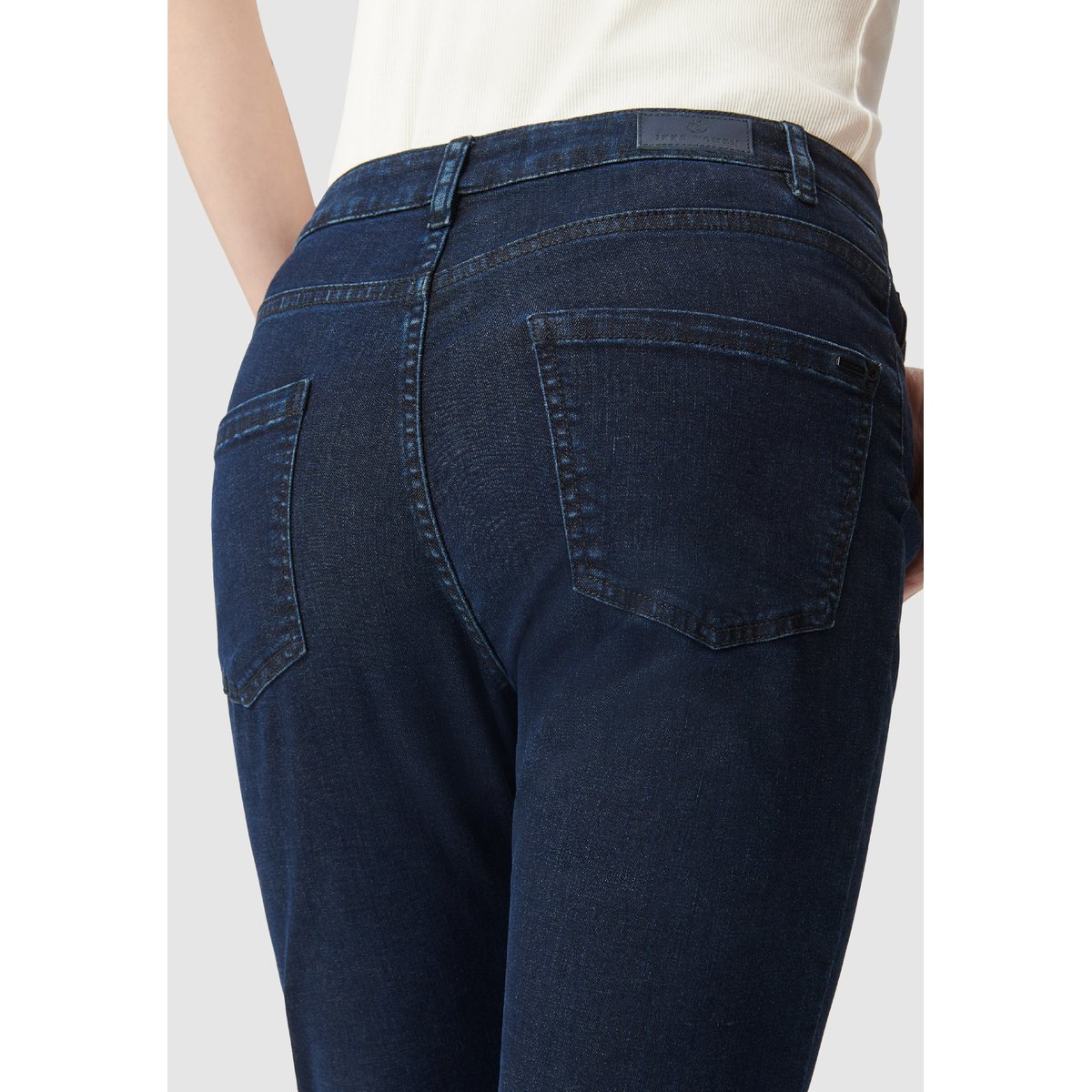 Jean droit court POWER STRETCH JANIS bleu nuit, IKKS