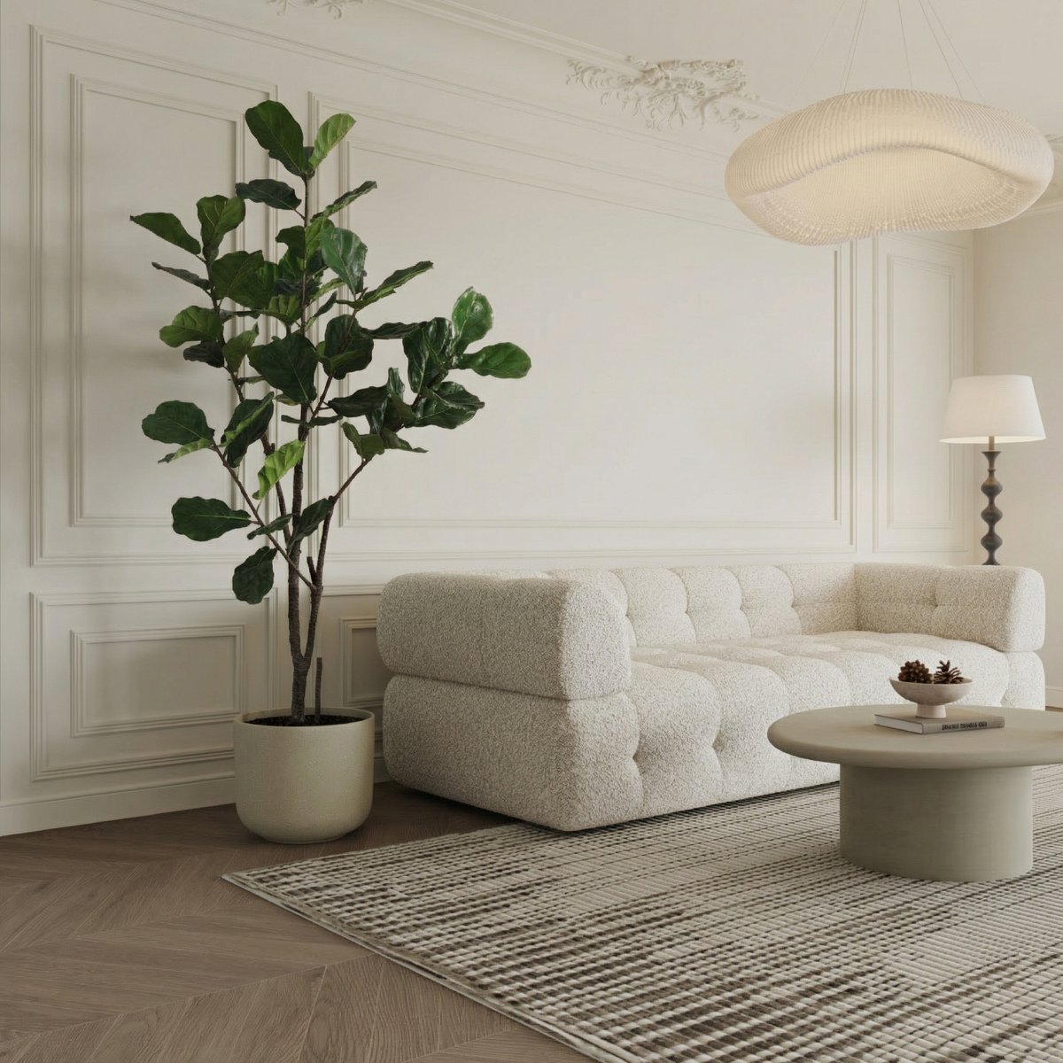 Ficus en pot artificiel H210 vert, SIA DECO