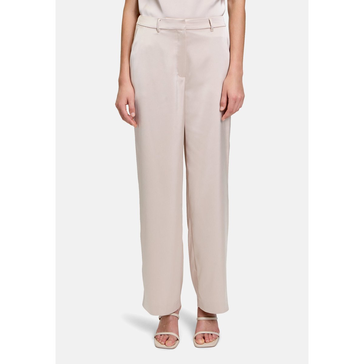 Pantalon de tailleur à effet brillant gris, BETTY & CO