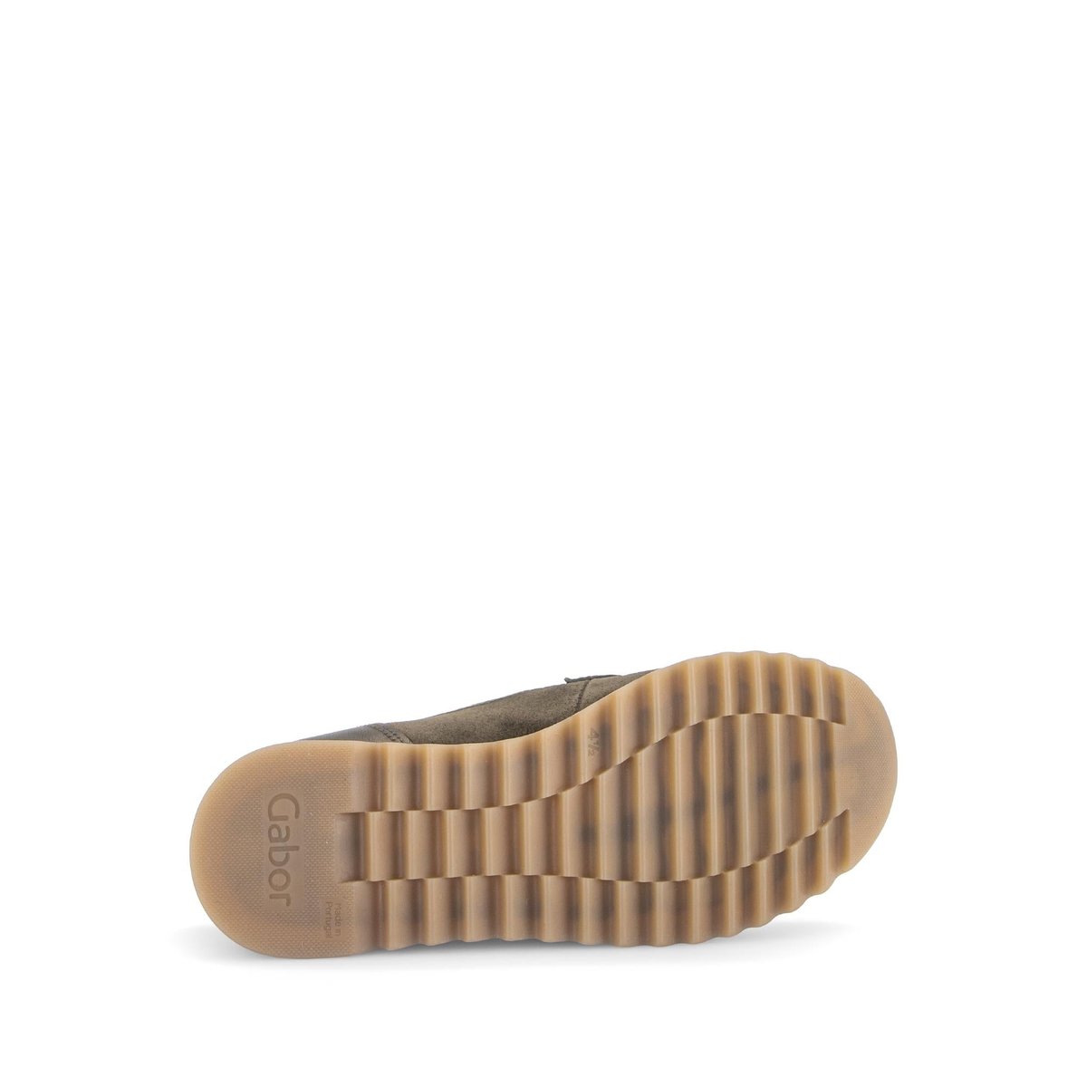 Mocassins en cuir à talon compensé vert, GABOR