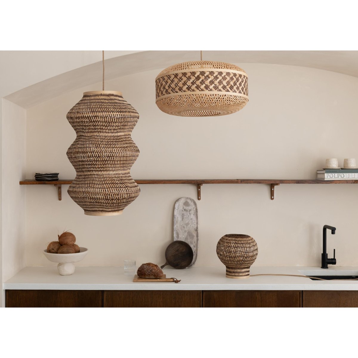 Lampe De Table Bambou BARBADOS naturel, GOOD & MOJO