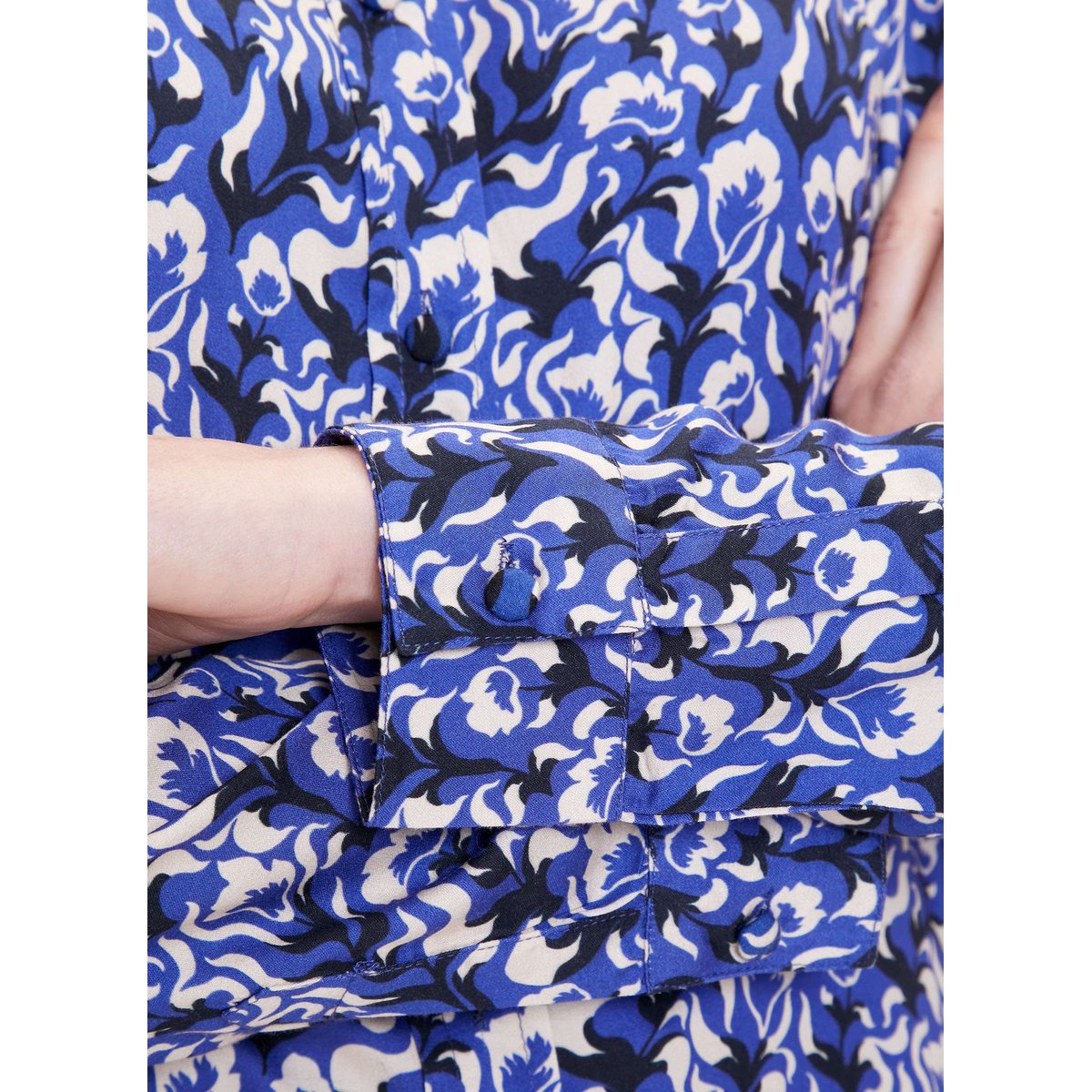 Chemise droite imprimée MARGE bleu, PRINCESSE NOMADE