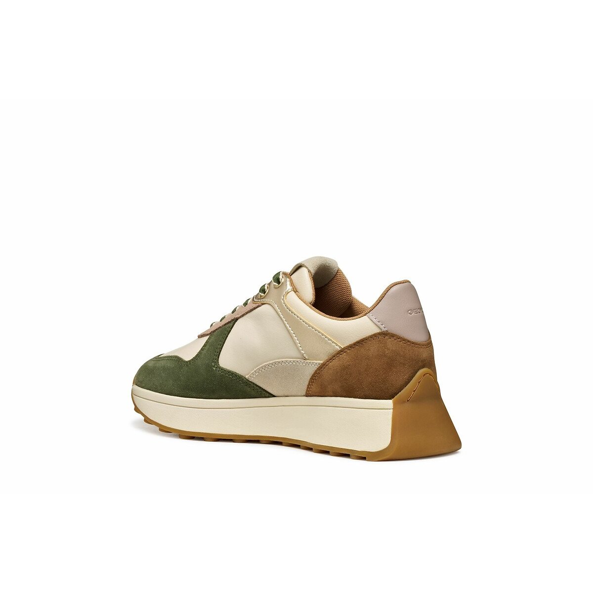 Baskets respirantes Amabel taupe/blanc, GEOX