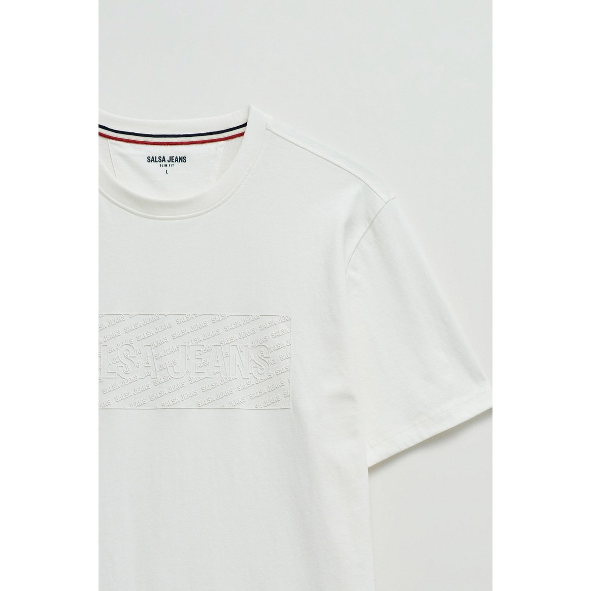 T-SHIRT AVEC BRANDING blanc, SALSA JEANS