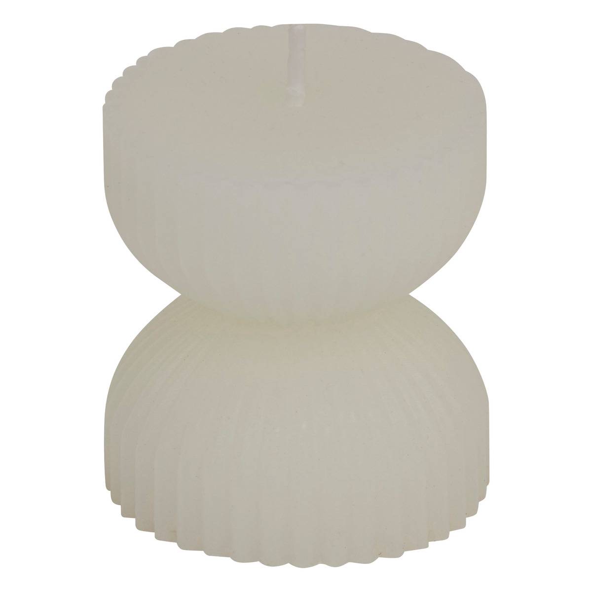 Bougie décorative sculptée SHAPA rose, ATMOSPHERA