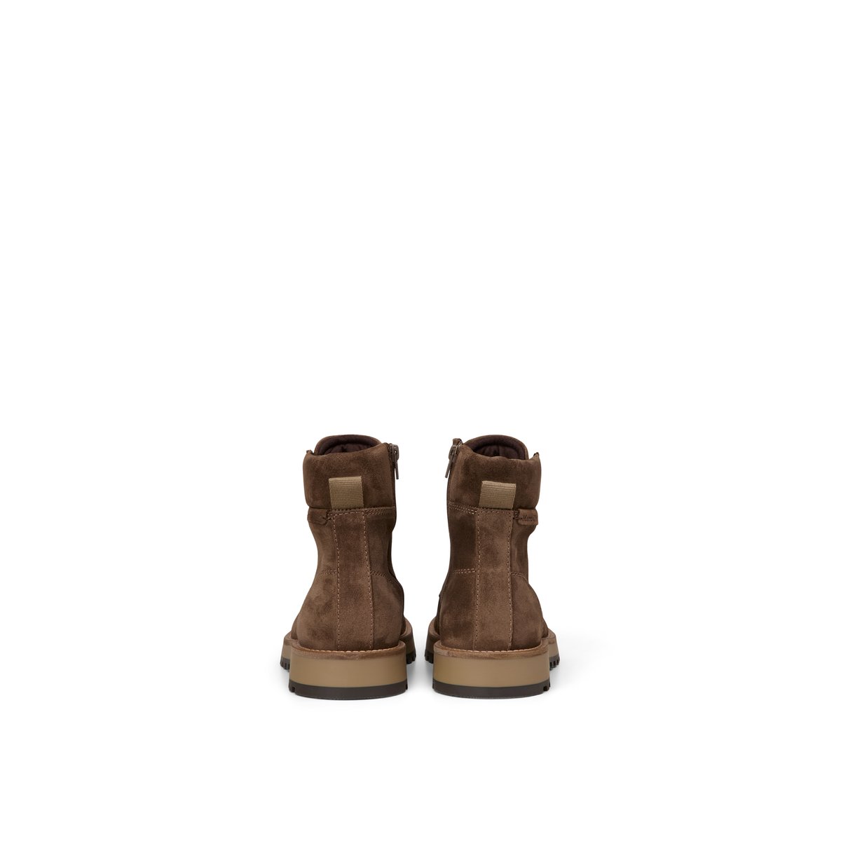 Bottes à lacets, modèle Jack avec fermeture éclair intérieure taupe, MARC O'POLO