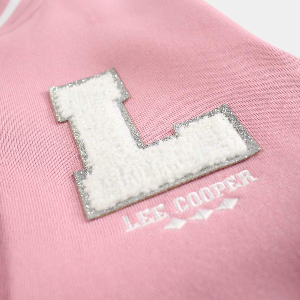 Veste teddy boutonnée, col rond et manches longues TEDDY rose, LEE COOPER