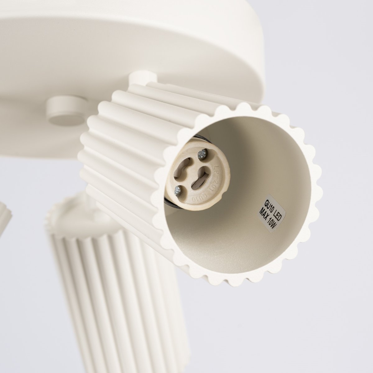 Plafonnier Aluminium Beige GU10 3 Karbon beige, EDEN