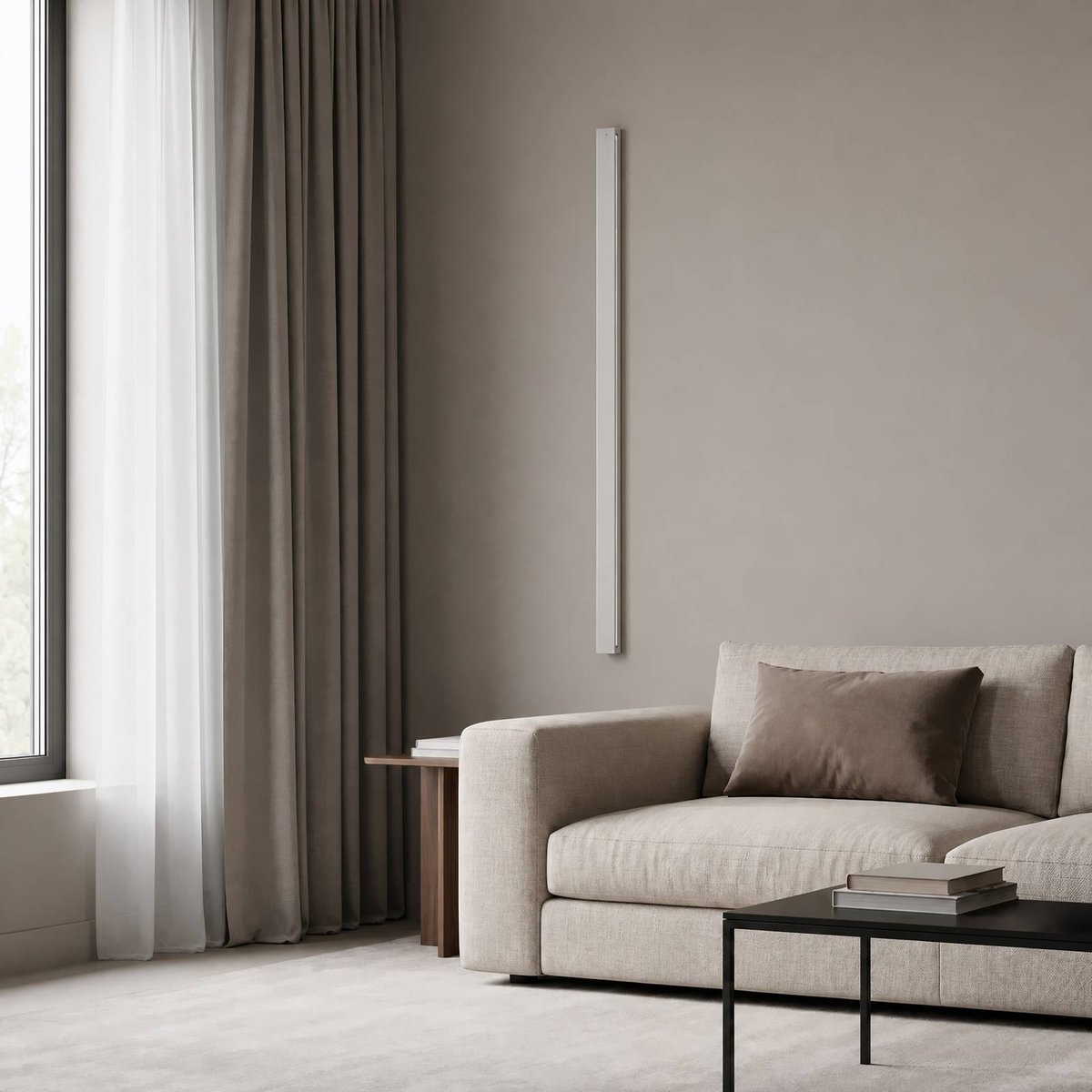Applique en métal moderneLED, Kinsley nickel, blanc, LUCANDE