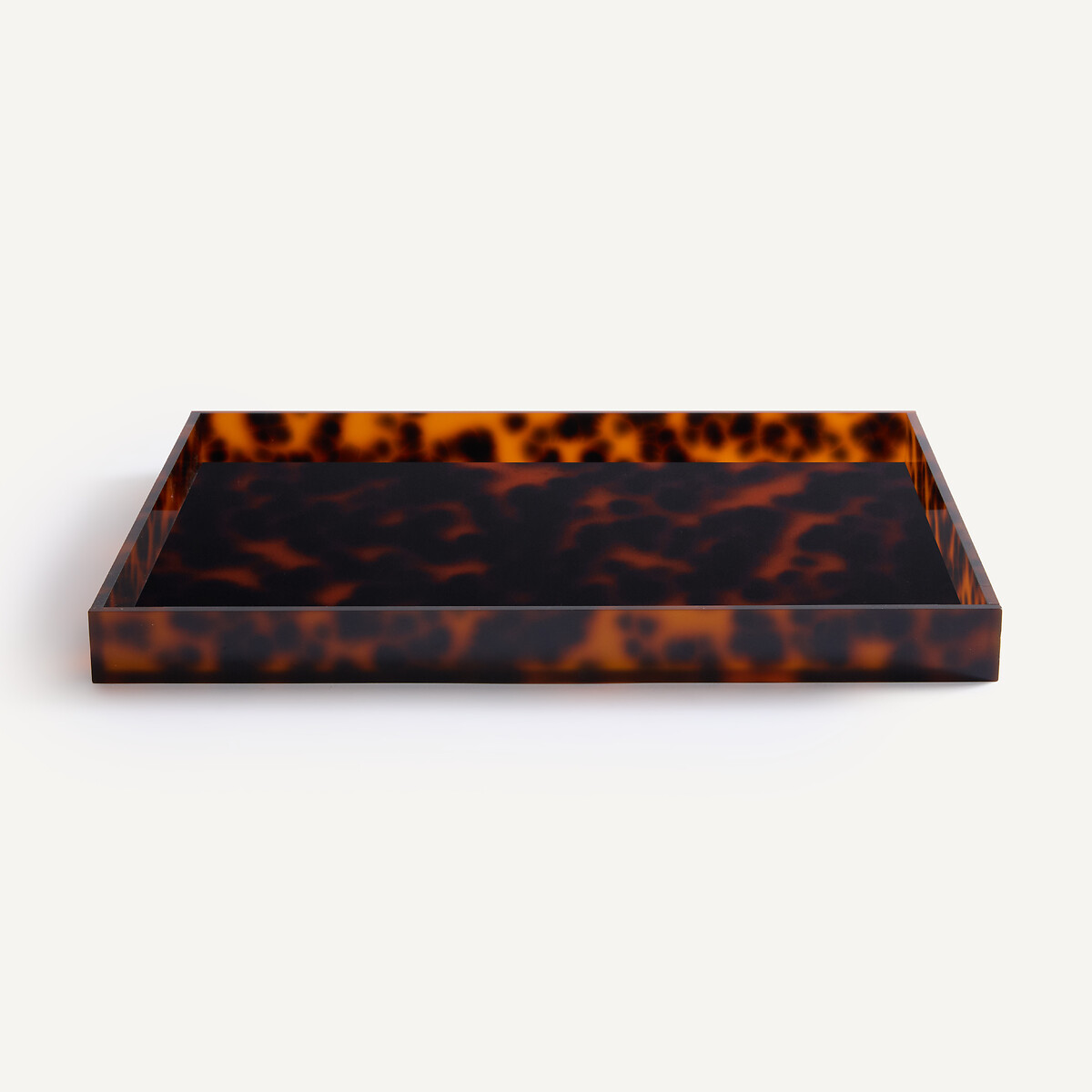Plateau en acétate teinté, largeur 35 cm, PAULEA multicolore, AM.PM