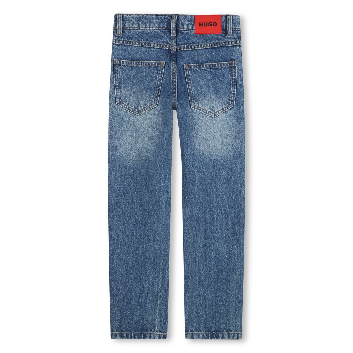 Pantalon en jean dble stone+brossage, HUGO KIDSWEAR