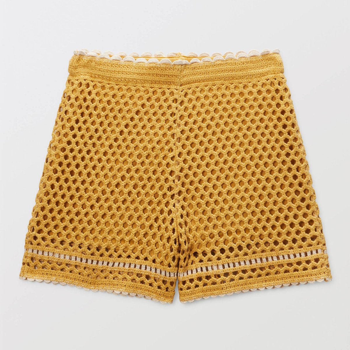 Short crochet en coton pastille, MONOPRIX