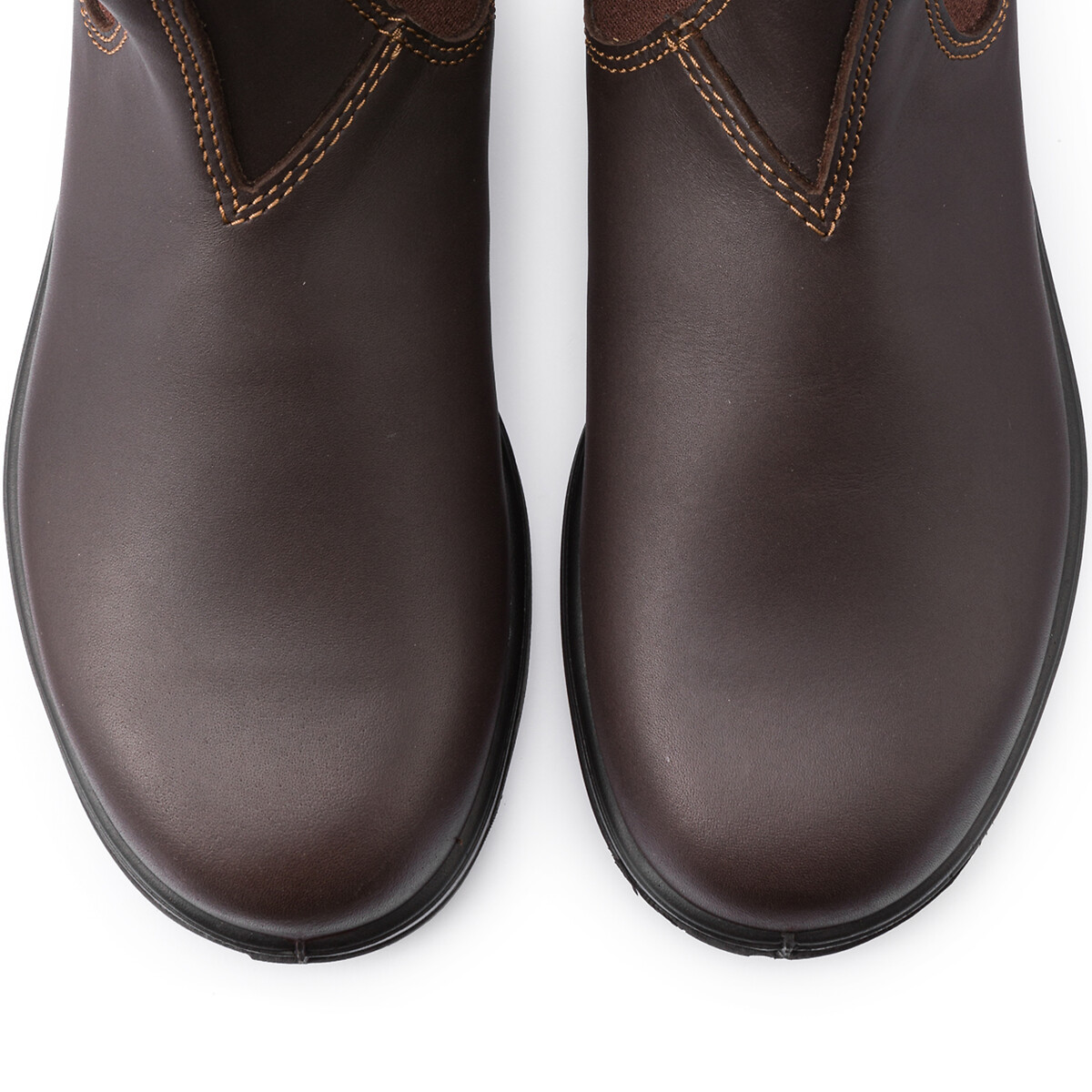 Boots chelsea en cuir 550 marron foncé, BLUNDSTONE