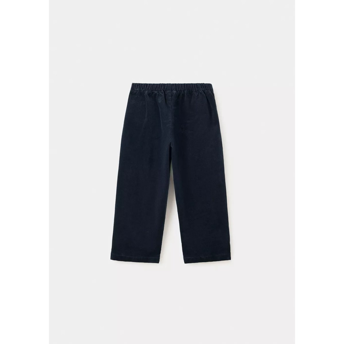 Pantalon en velours côtelé avec pinces bleu marine, MANGO BABY