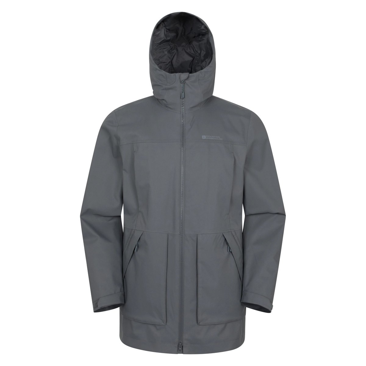 Veste imperméable à capuche HARBOUR gris, MOUNTAIN WAREHOUSE
