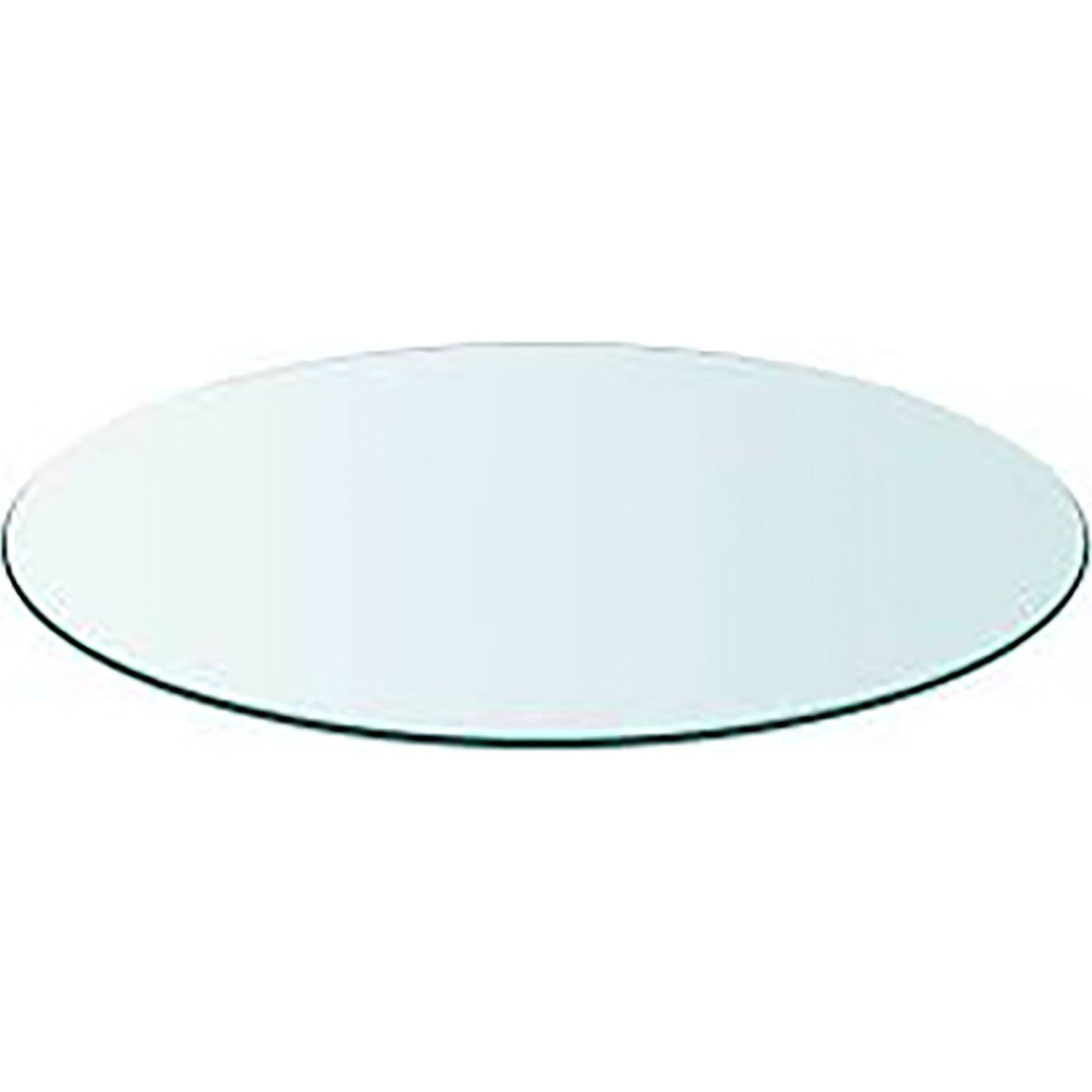 Plateau rond en verre transparent, RECOLLECTION