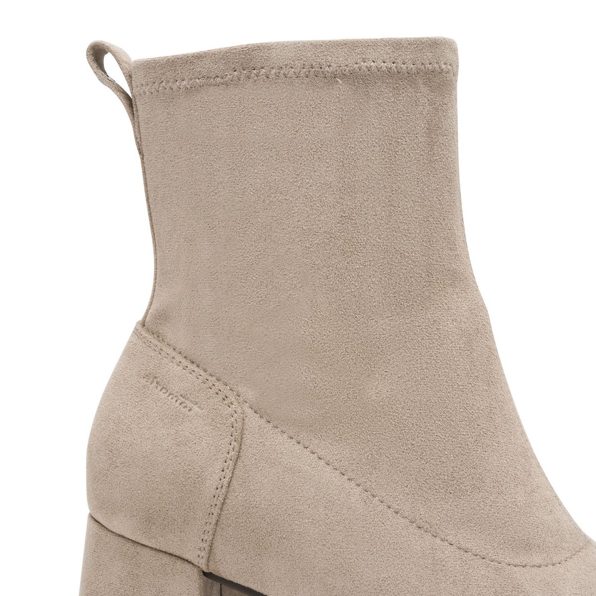 Bottine talon bloc gris, TAMARIS