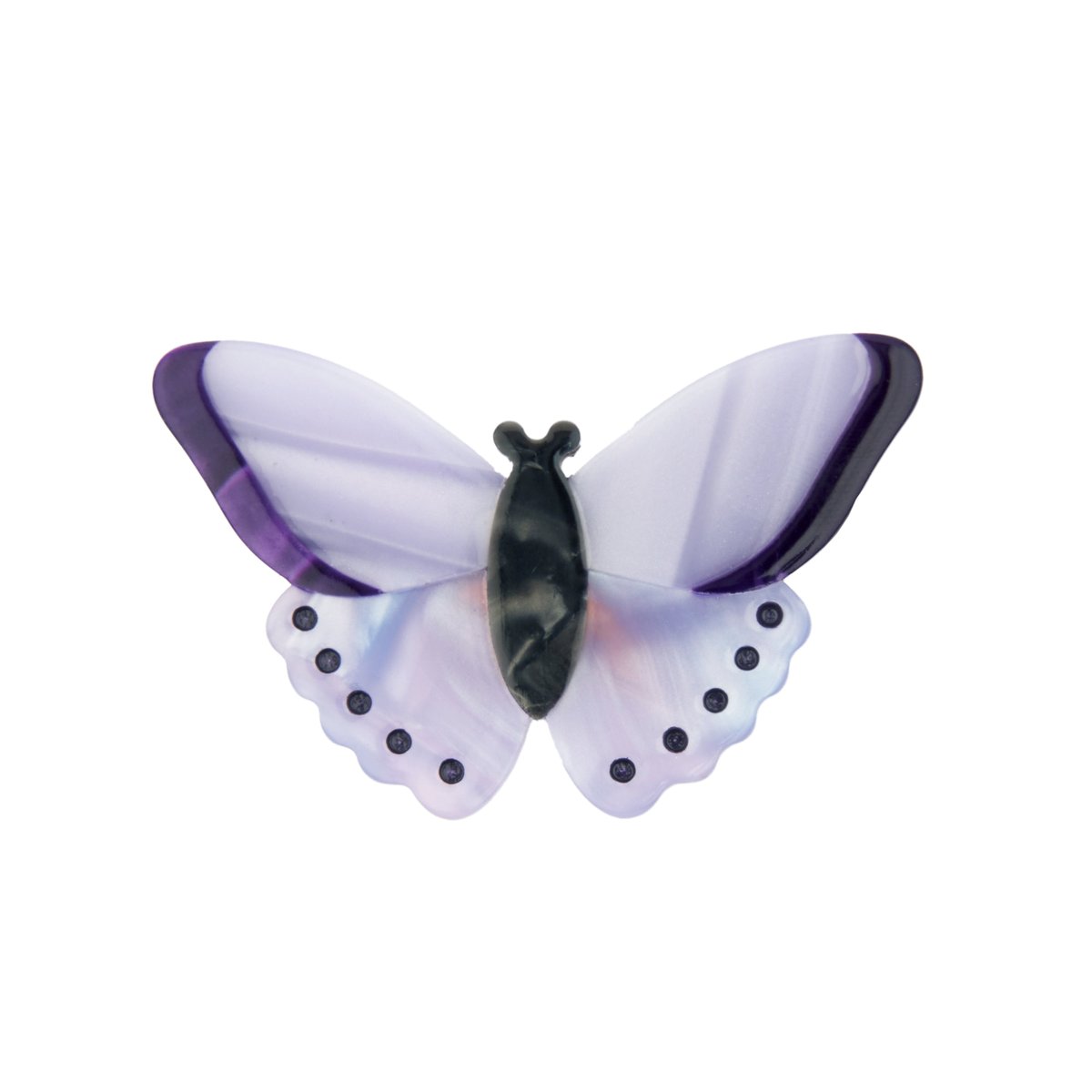 Barrette PAPILLON MAUVE mauve, COUCOU SUZETTE