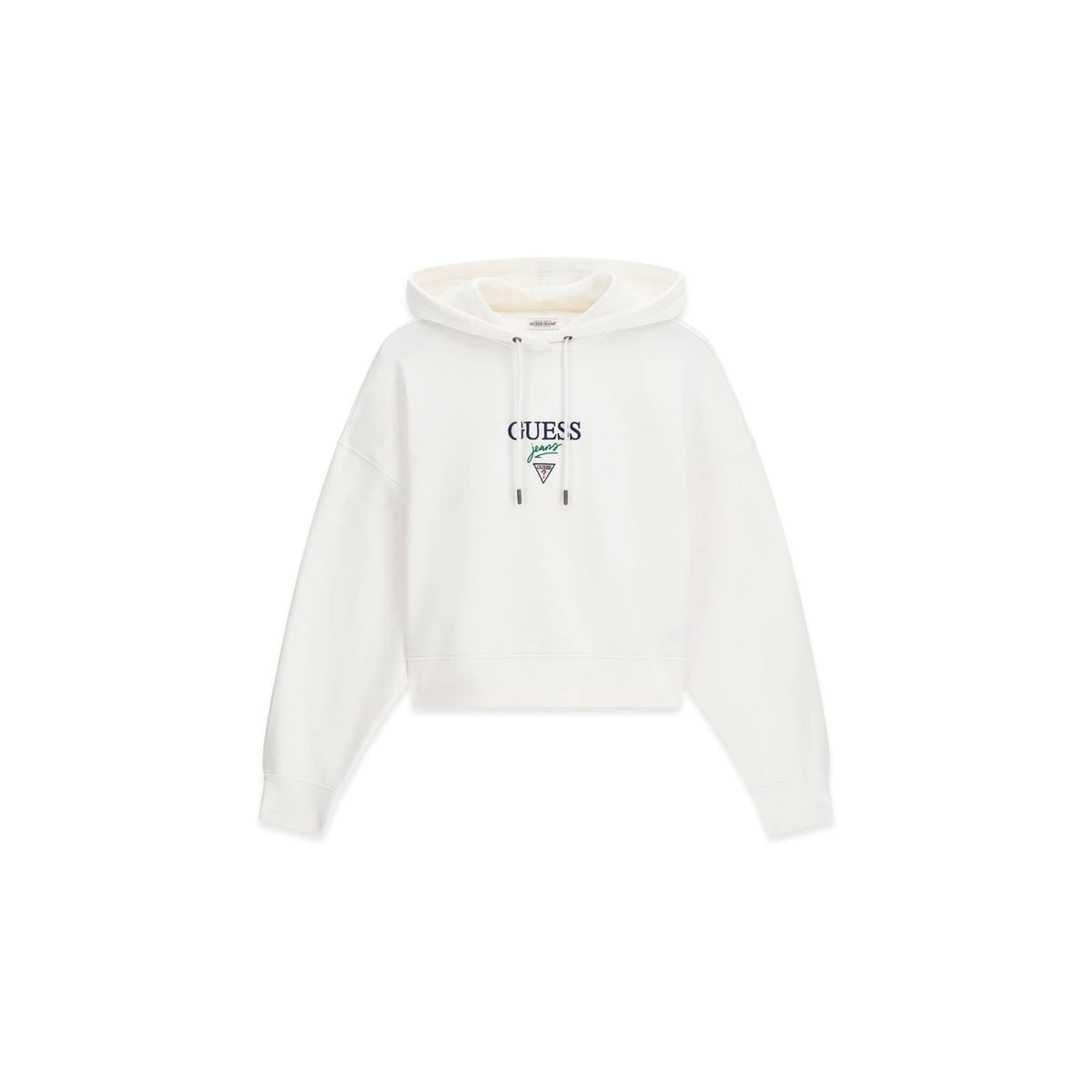 Sweat-Shirt À Logo Brodé blanc, GUESS JEANS