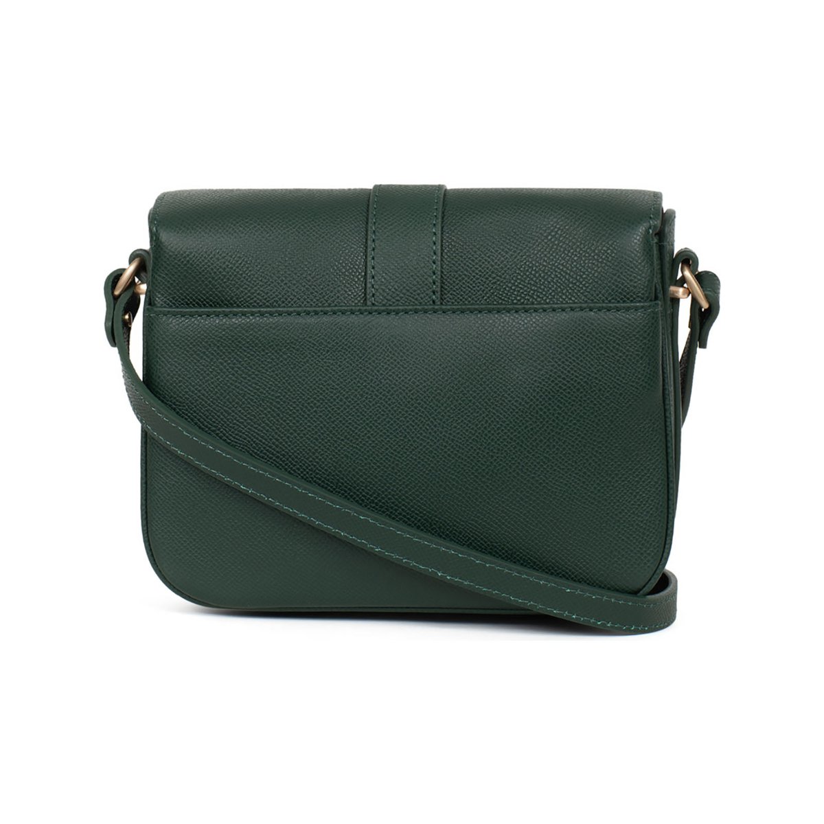 Sac porté travers  AUDE vert foncé, HEXAGONA