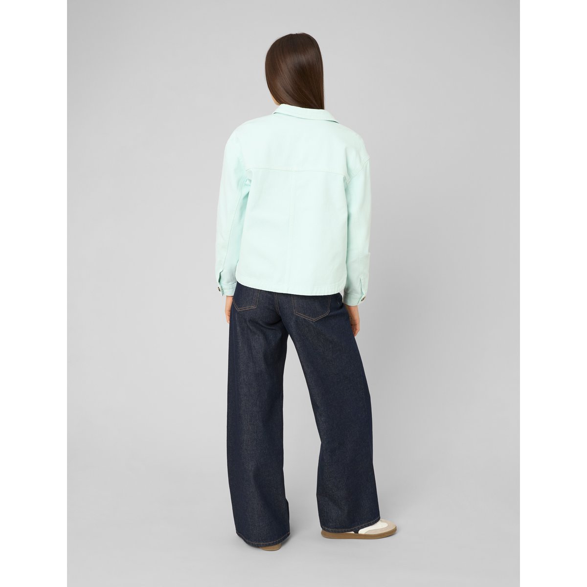 Veste garment dyed menthe, BZB