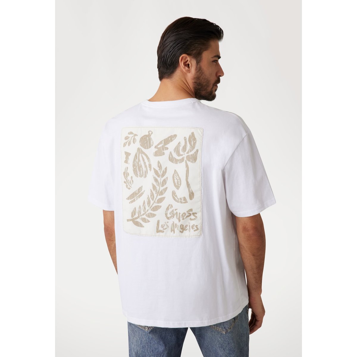 T-Shirt Logo Oversize blanc, GUESS