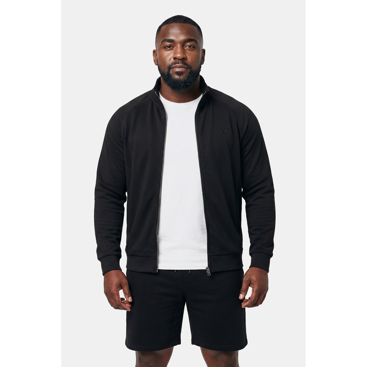 Veste en molleton, col montant noir, JP1880