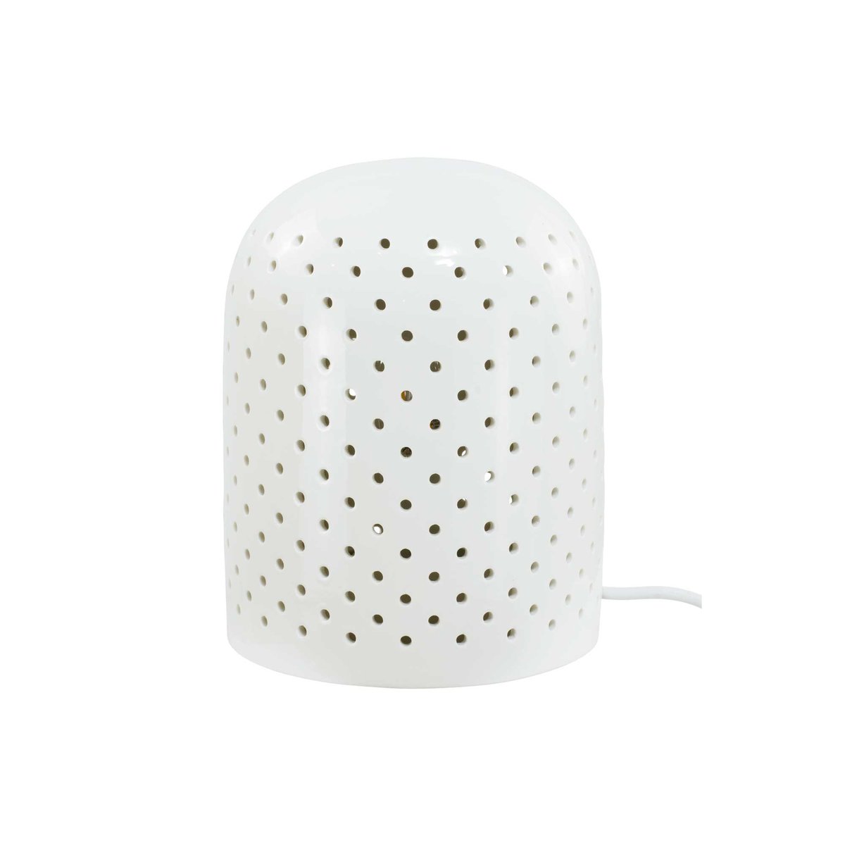 Lampe à poser en céramique blanche ajourée - SIVI blanc, C-CREATION