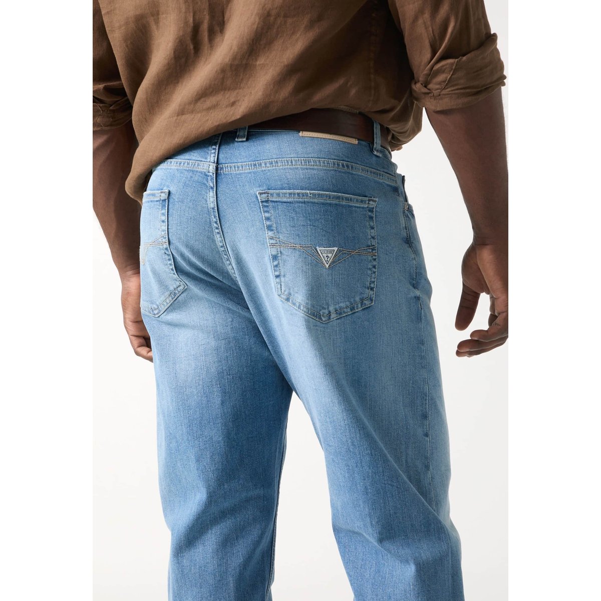 Jeans Damon Straight bleu, GUESS